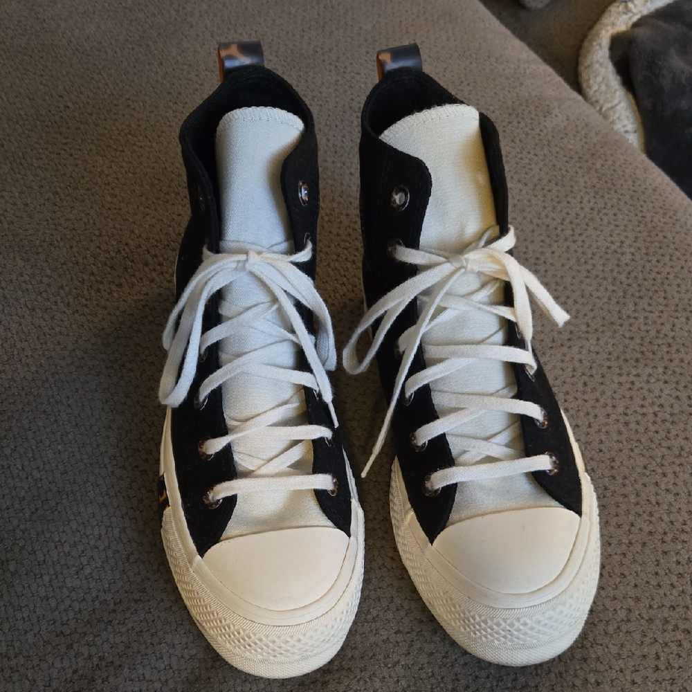 Converse Black and White High-Top Sneakers